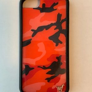 iPhone 7/8 Red Camo Wildflower Case